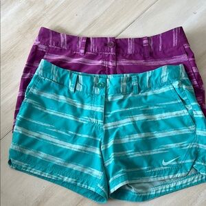 Set of 2 Nike Women's Golf Shorts